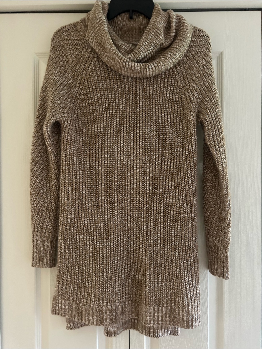 a new day Taupe Cowl Neck Knit Sweater Tunic
